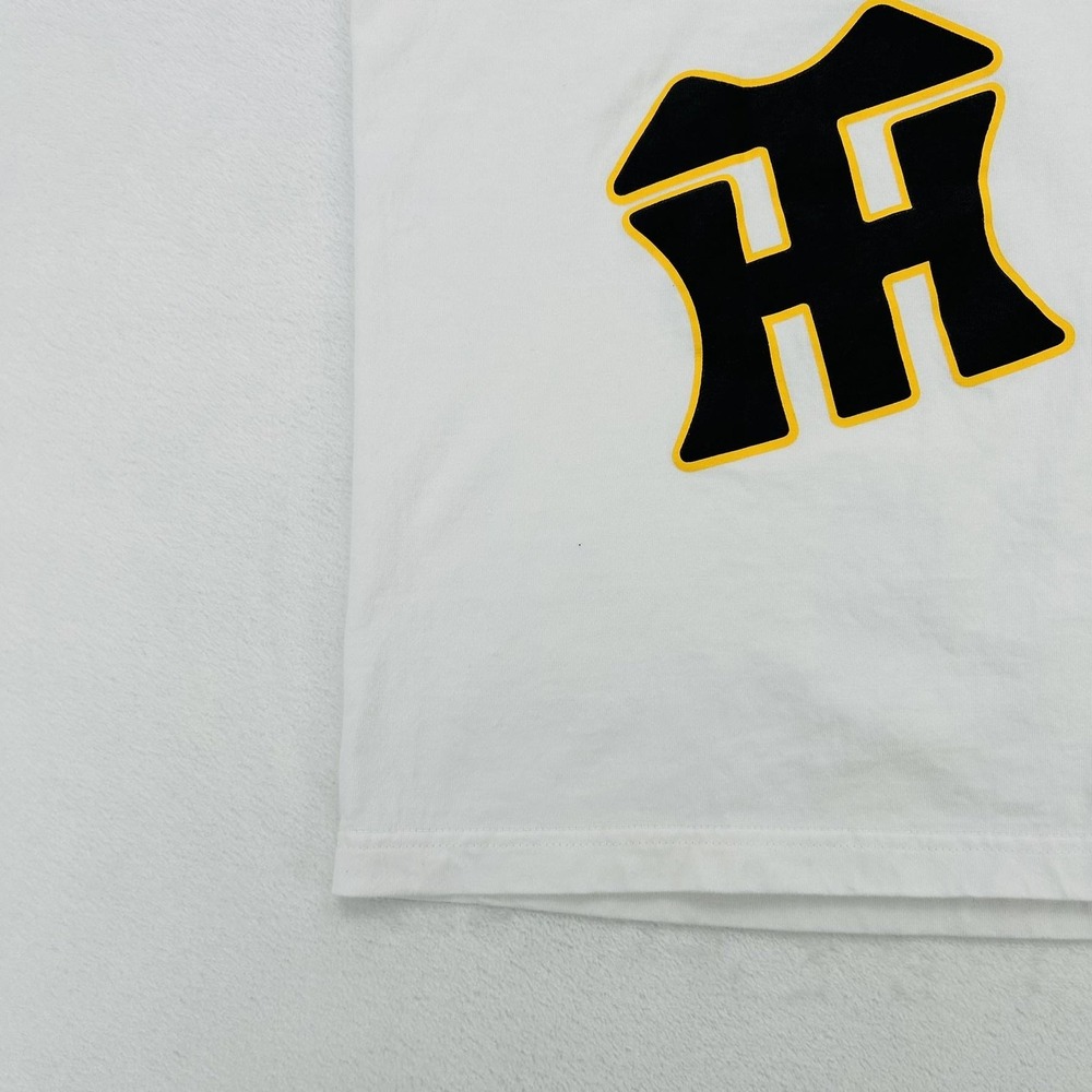 Hanshin Tigers Shirt Mens Medium White Japan NPB Baseball Yano 39 Player Tee - Picture 8 of 16